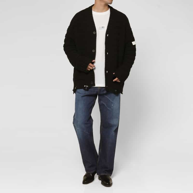 MM6 MAISON MARGIELA MM6 MAISON MARGIELA＜エムエム6 メゾン マルジェラ＞ ニットカーディガン BLACK