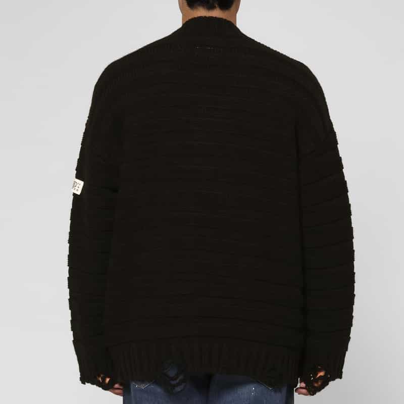 MM6 MAISON MARGIELA MM6 MAISON MARGIELA＜エムエム6 メゾン マルジェラ＞ ニットカーディガン BLACK