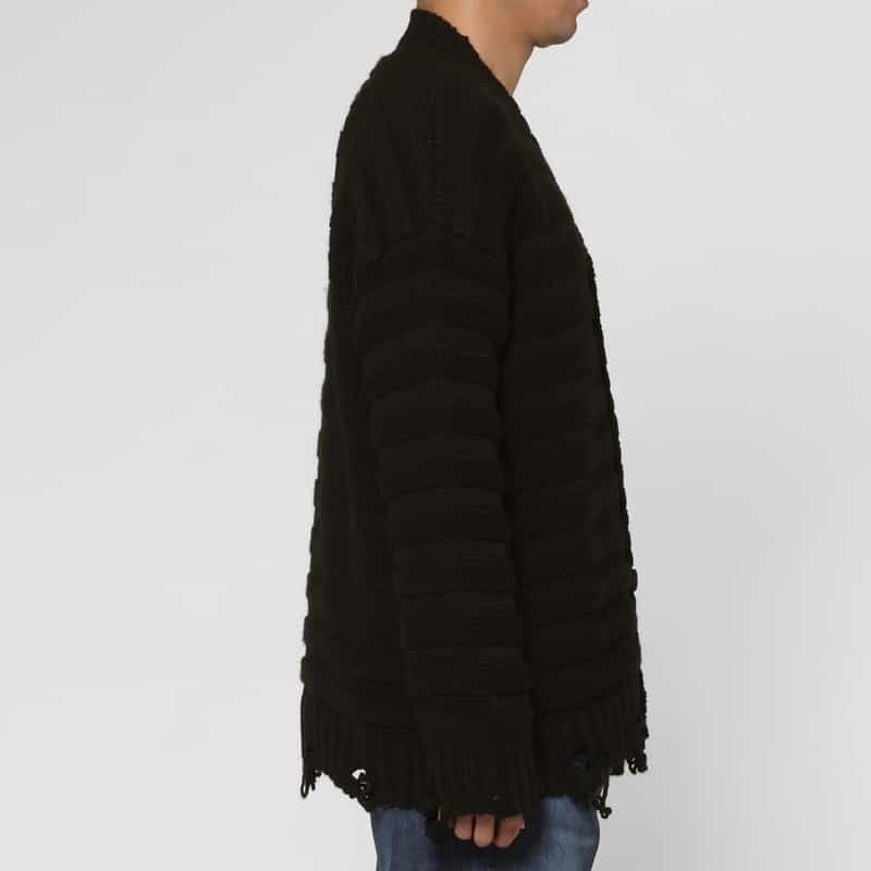 MM6 MAISON MARGIELA MM6 MAISON MARGIELA＜エムエム6 メゾン マルジェラ＞ ニットカーディガン BLACK