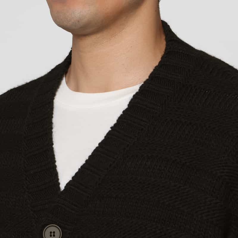 MM6 MAISON MARGIELA MM6 MAISON MARGIELA＜エムエム6 メゾン マルジェラ＞ ニットカーディガン BLACK