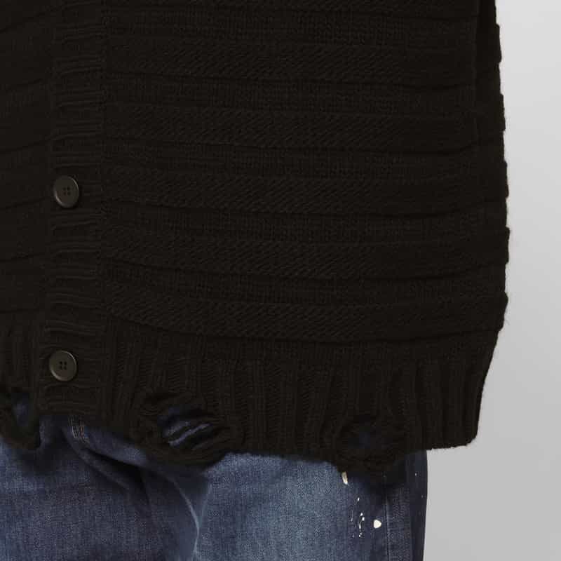 MM6 MAISON MARGIELA MM6 MAISON MARGIELA＜エムエム6 メゾン マルジェラ＞ ニットカーディガン BLACK