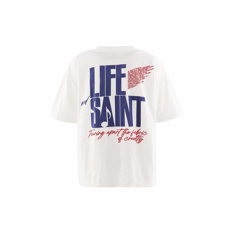 SAINT MXXXXXX SAINT MXXXXXX＜セント マイケル＞ ヴィンテージ加工グラフィックTシャツ WHITE