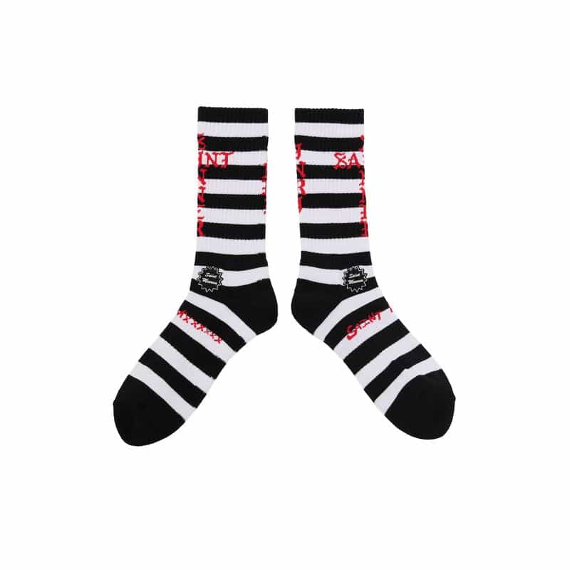 SAINT MXXXXXX SAINT MXXXXXX＜セント マイケル＞ リブソックス BLACK