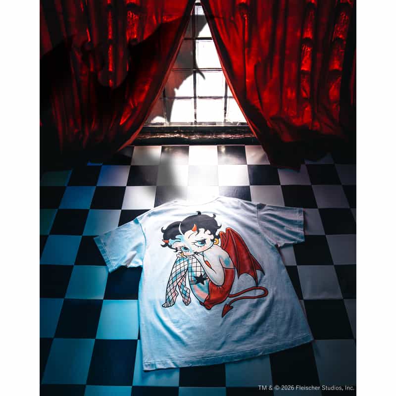 SAINT MXXXXXX SAINT MXXXXXX＜セント マイケル＞ ＜ベティブープ＞ ヴィンテージ加工Tシャツ WHITE