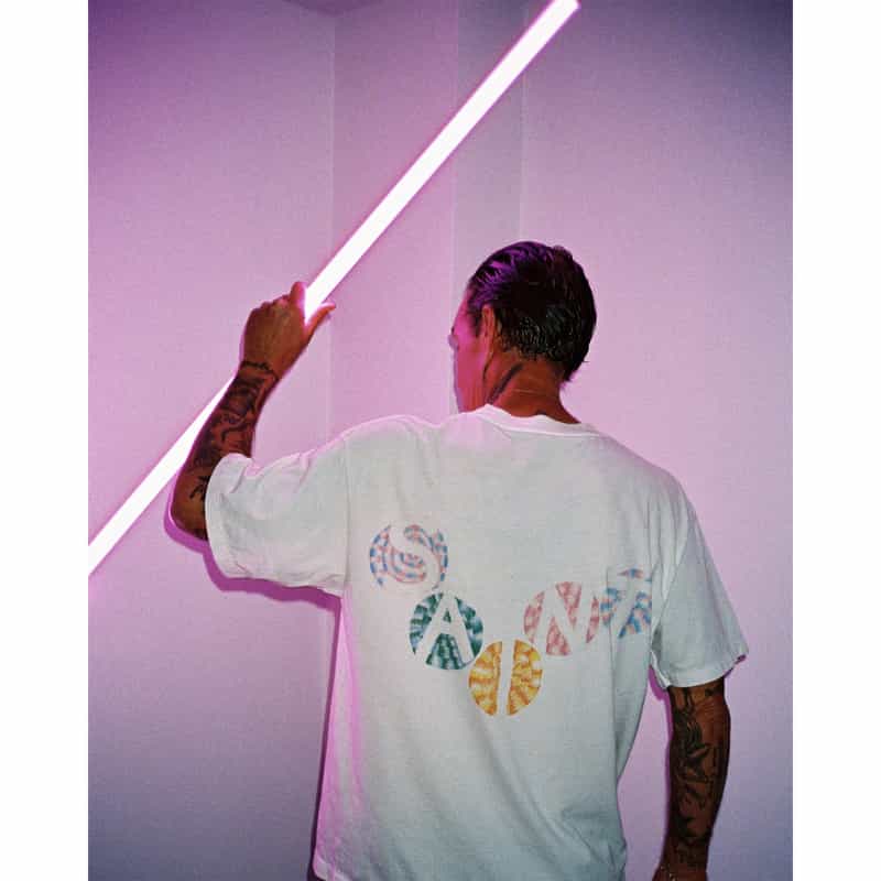 SAINT MXXXXXX SAINT MXXXXXX＜セント マイケル＞ ヴィンテージ加工Tシャツ WHITE