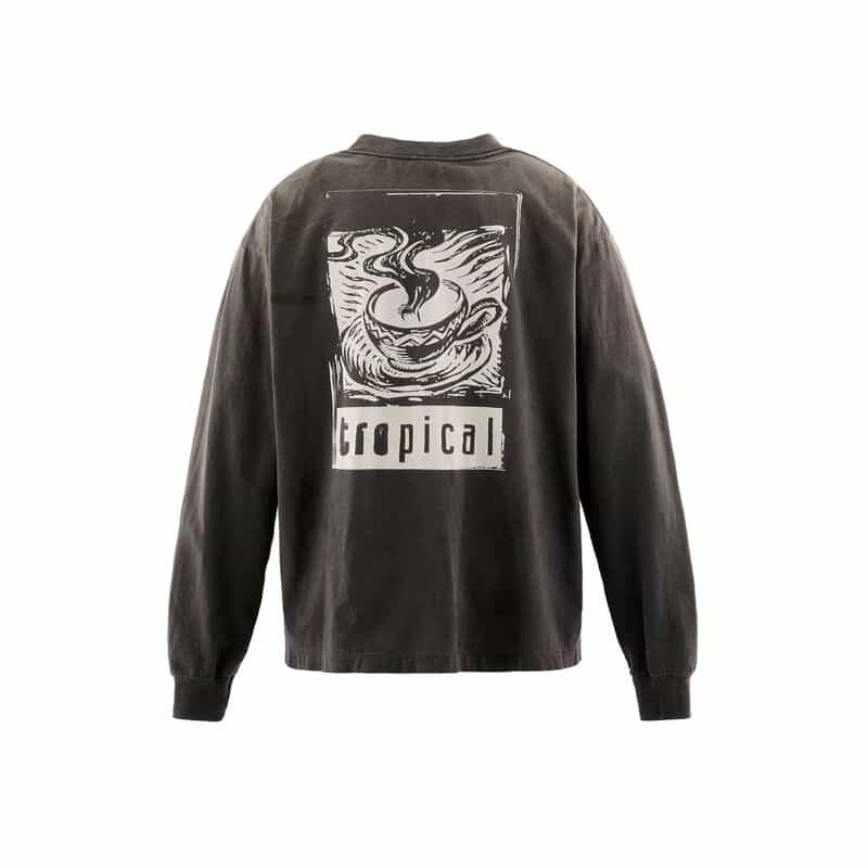 SAINT MXXXXXX SAINT MXXXXXX＜セント マイケル＞ ヴィンテージ加工ロングスリーブカットソー BLACK