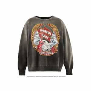 SAINT MXXXXXX＜セント マイケル＞ ヴィンテージ加工スウェットプルオーバー“The Rolling Stones"