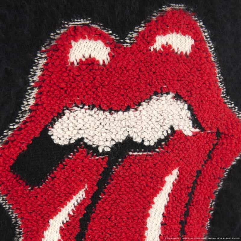 SAINT MXXXXXX SAINT MXXXXXX＜セント マイケル＞ ニットプルオーバー“The Rolling Stones" BLACK