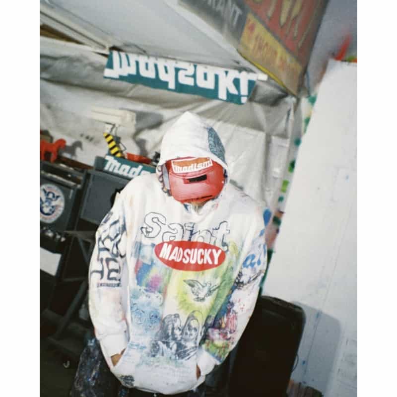 SAINT MXXXXXX＜セント マイケル＞ ヴィンテージ加工スウェットフーディ
