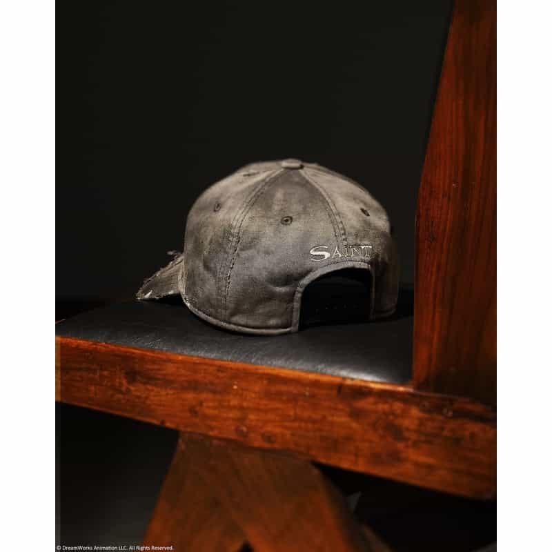 SAINT MXXXXXX SAINT MXXXXXX＜セント マイケル＞ ヴィンテージ加工キャップ DARK GRAY