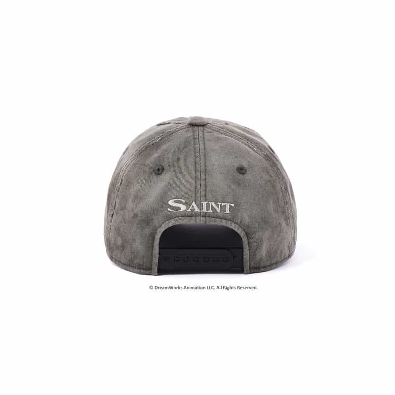 SAINT MXXXXXX SAINT MXXXXXX＜セント マイケル＞ ヴィンテージ加工キャップ DARK GRAY