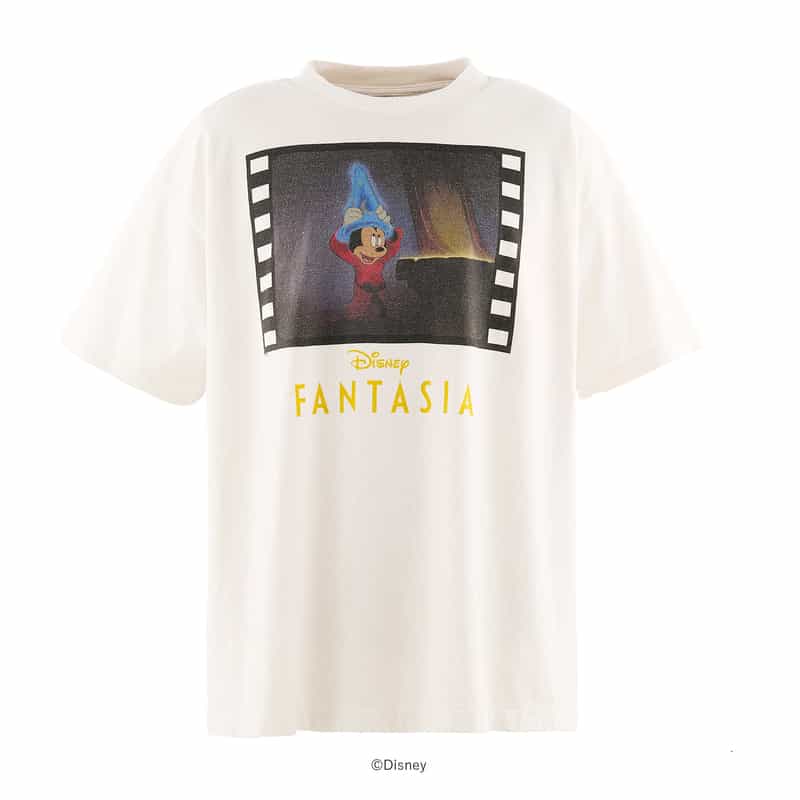 SAINT MXXXXXX SAINT MXXXXXX＜セント マイケル＞ ＜ファンタジア＞ ヴィンテージ加工Tシャツ WHITE