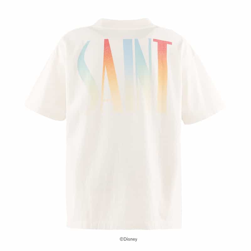 SAINT MXXXXXX SAINT MXXXXXX＜セント マイケル＞ ＜ファンタジア＞ ヴィンテージ加工Tシャツ WHITE