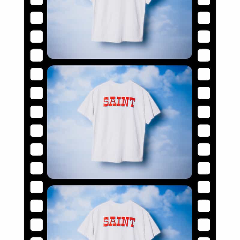 SAINT MXXXXXX SAINT MXXXXXX＜セント マイケル＞ ＜ダンボ＞ ヴィンテージ加工Tシャツ WHITE