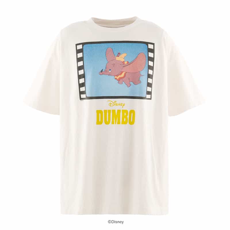 SAINT MXXXXXX SAINT MXXXXXX＜セント マイケル＞ ＜ダンボ＞ ヴィンテージ加工Tシャツ WHITE