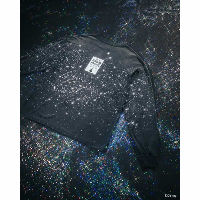 SAINT MXXXXXX SAINT MXXXXXX＜セント マイケル＞ ヴィンテージ加工ロングスリーブTシャツ“ファンタジア" BLACK