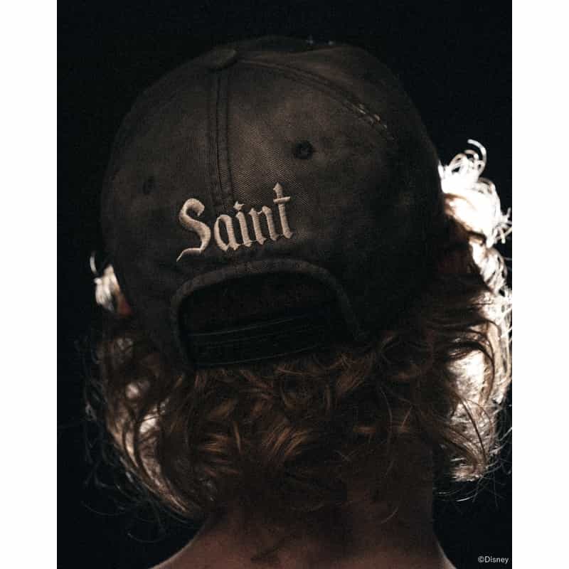 SAINT MXXXXXX SAINT MXXXXXX＜セント マイケル＞ ヴィンテージ加工キャップ“Disney" BLACK
