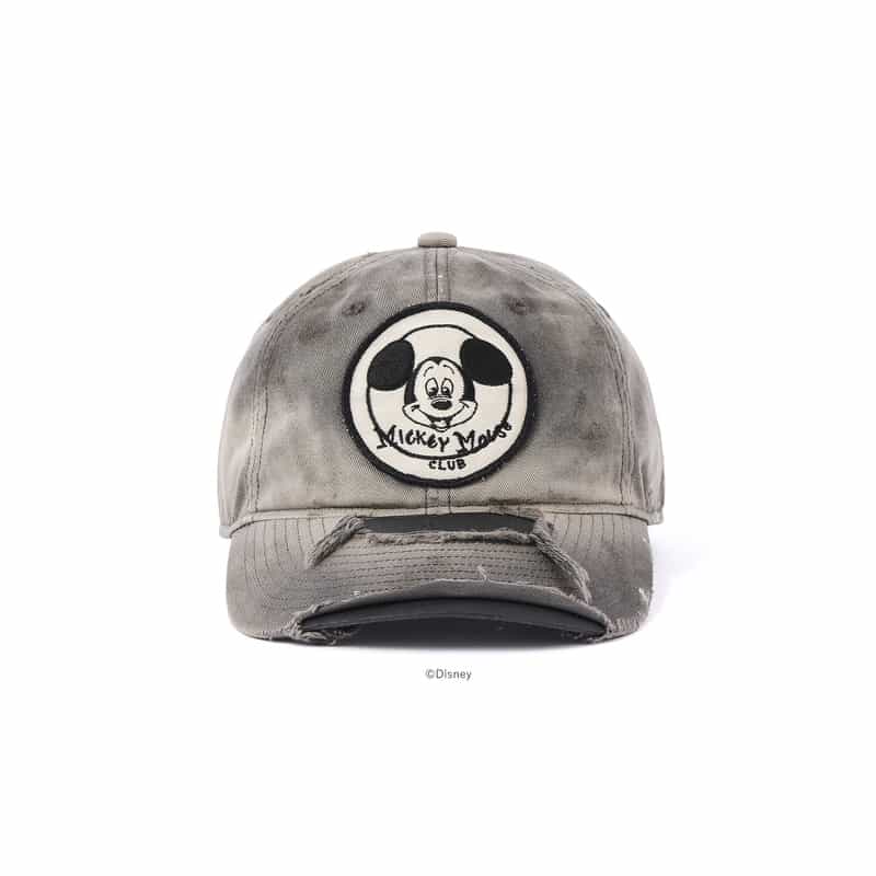 SAINT MXXXXXX SAINT MXXXXXX＜セント マイケル＞ ヴィンテージ加工キャップ“Disney" BLACK