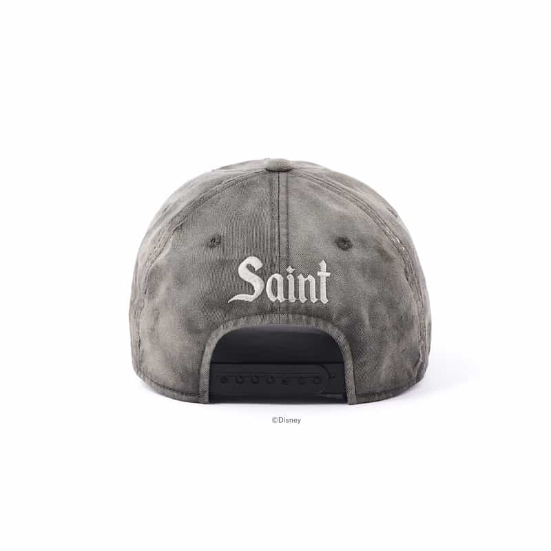 SAINT MXXXXXX SAINT MXXXXXX＜セント マイケル＞ ヴィンテージ加工キャップ“Disney" BLACK