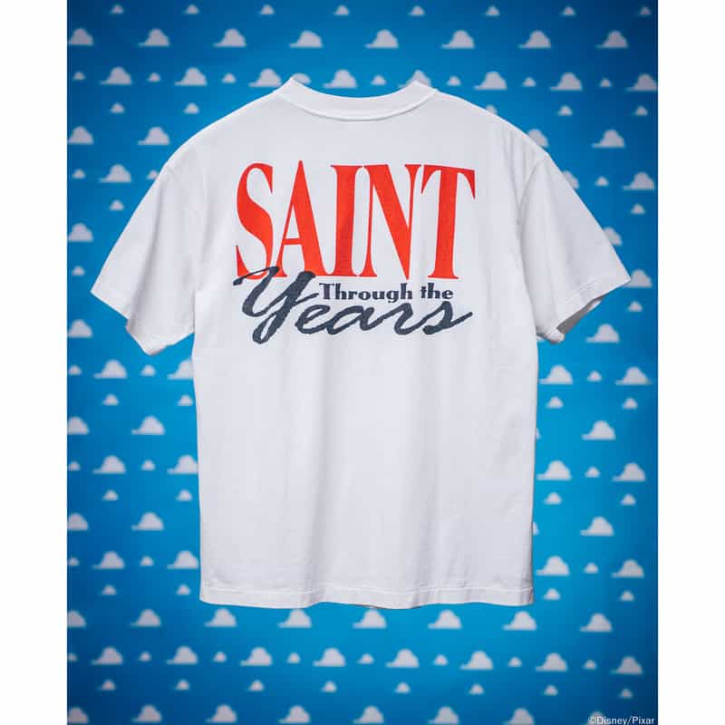 SAINT MXXXXXX SAINT MXXXXXX＜セント マイケル＞ ＜トイ・ストーリー＞ ヴィンテージ加工グラフィックTシャツ WHITE