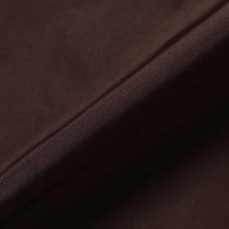 BARNEYS NEW YORK タフタ素材 ベルトデザイン ジップアップブルゾン BROWN