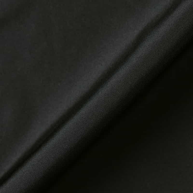 BARNEYS NEW YORK タフタ素材 ベルトデザイン ジップアップブルゾン BLACK