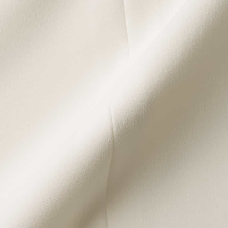 BARNEYS NEW YORK セットアップ ウォッシャブル ストレッチノーカラージャケット WHITE