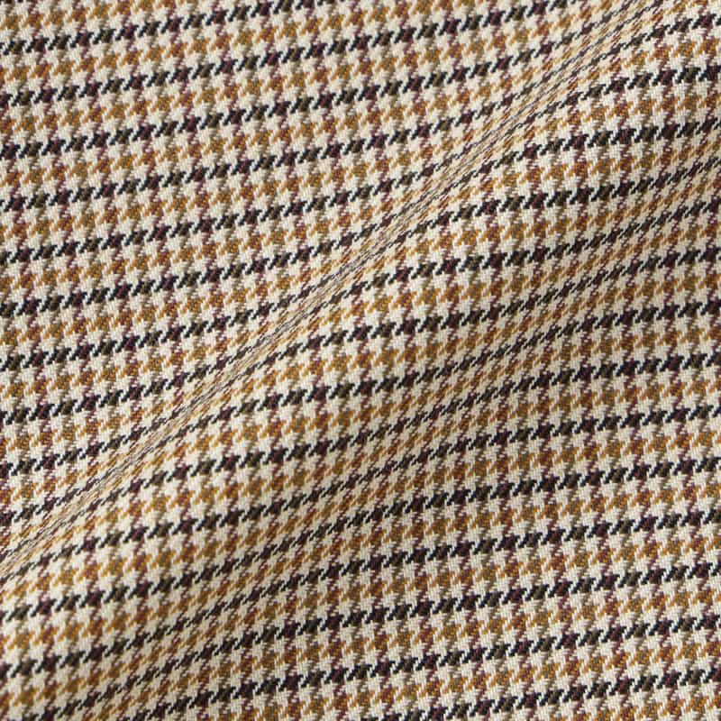BARNEYS NEW YORK 千鳥格子柄 Aラインサファリスカート BROWN
