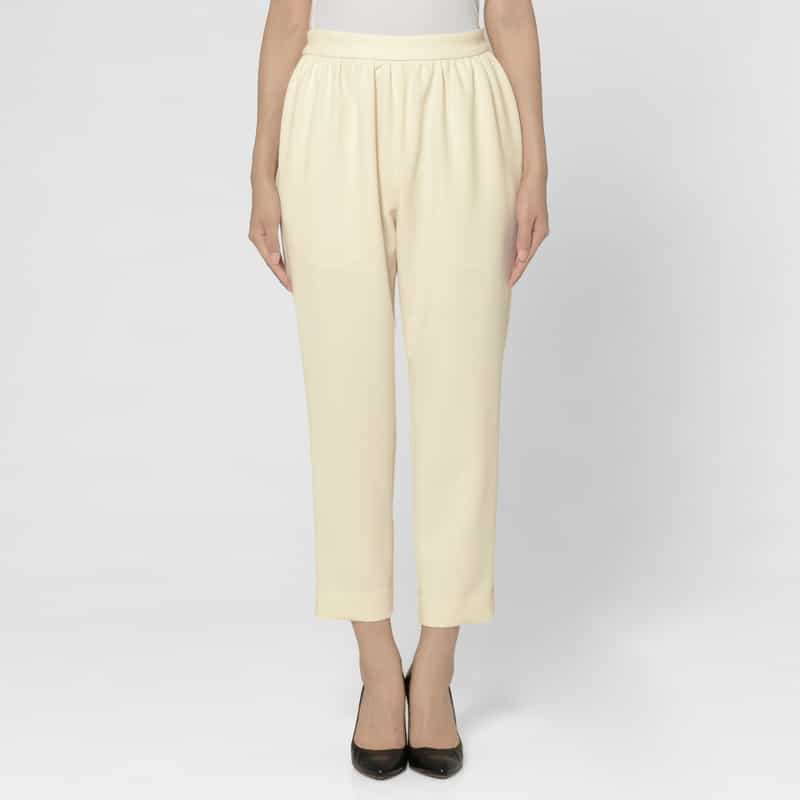 BARNEYS NEW YORK セットアップ ジャージーライクテーパードパンツ OFF WHITE
