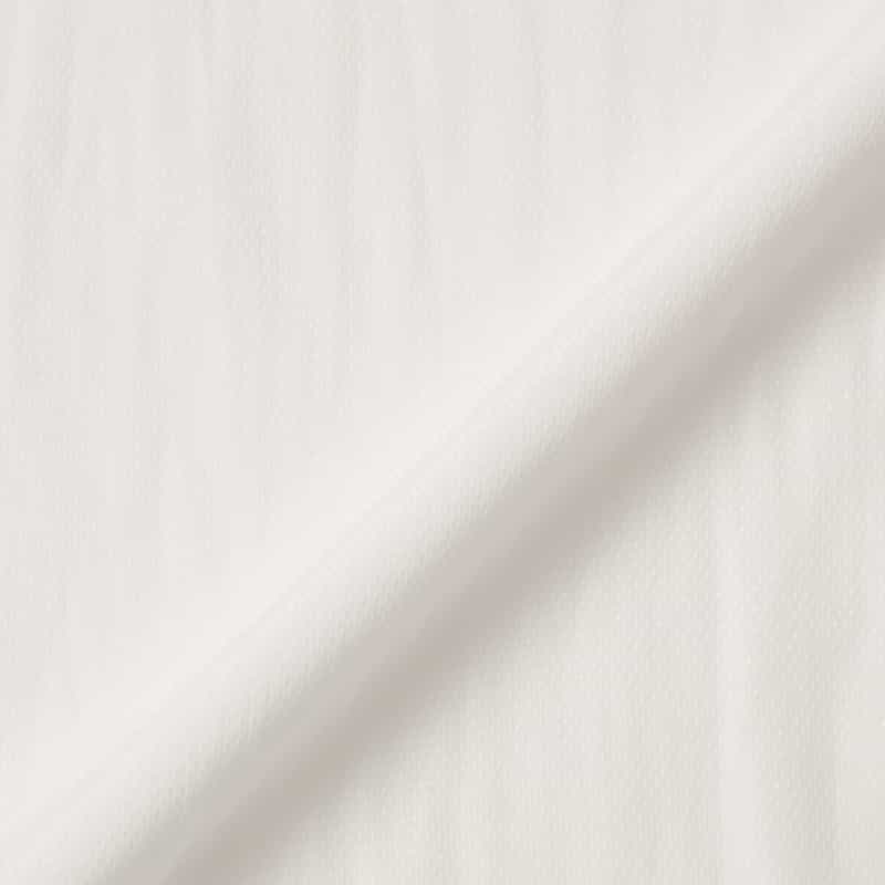 BARNEYS NEW YORK ウォッシャブル シアー素材ギャザーラグランブラウス WHITE