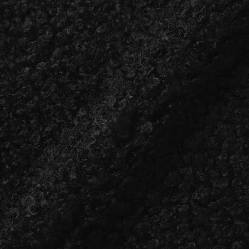 BARNEYS NEW YORK ボア素材 ショートジレ BLACK