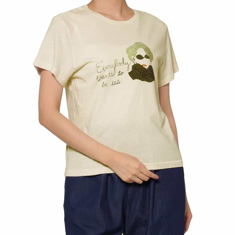 REDONE REDONE ＜リダーン＞ プリントTシャツ WHITE