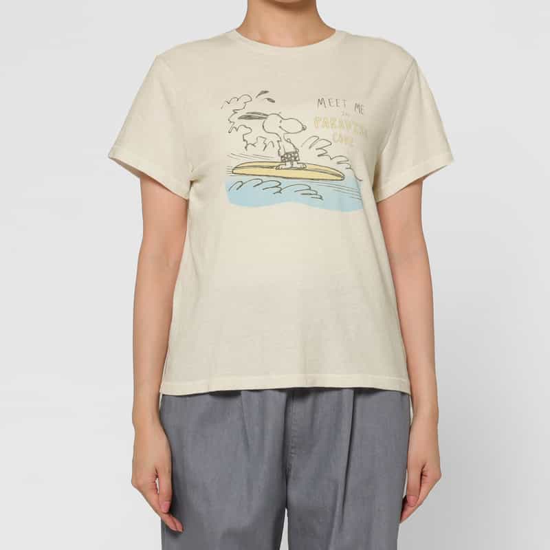 REDONE REDONE ＜リダーン＞ プリントTシャツ WHITE