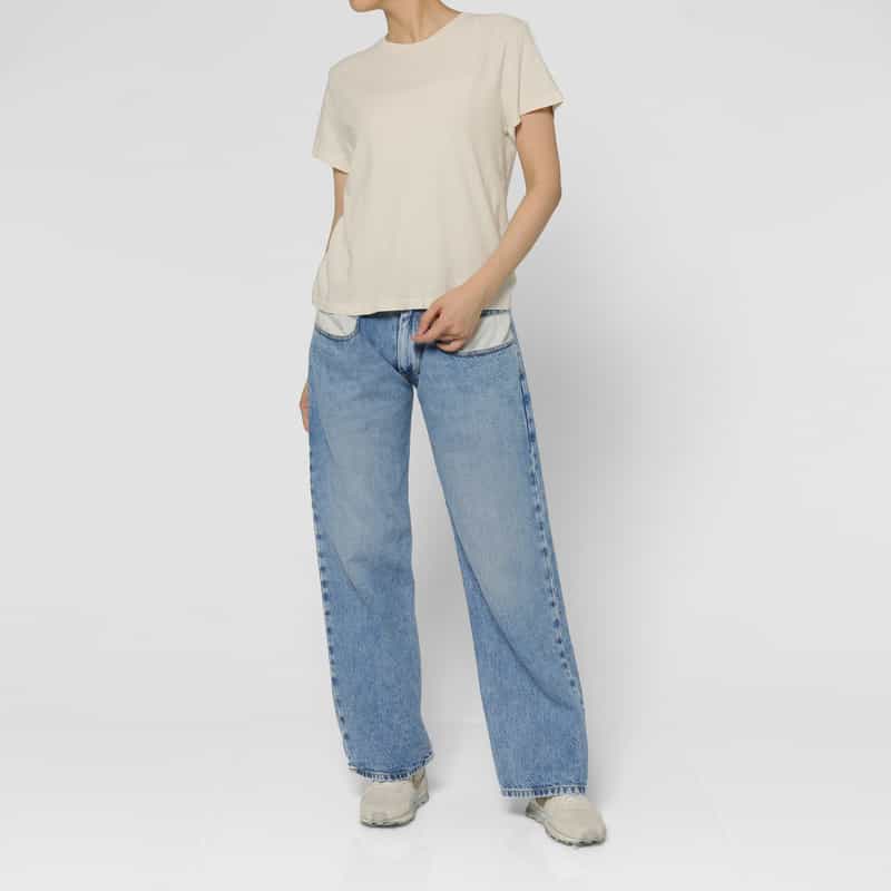 REDONE REDONE ＜リダーン＞ ハーフスリーブTシャツ WHITE
