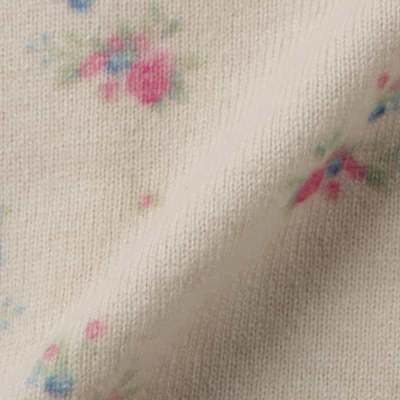ATELIER EDITION ATELIER EDITION ＜アトリエ エディション ＞ ビーズ刺繍フローラルプリント ニットカーディガン IVORY