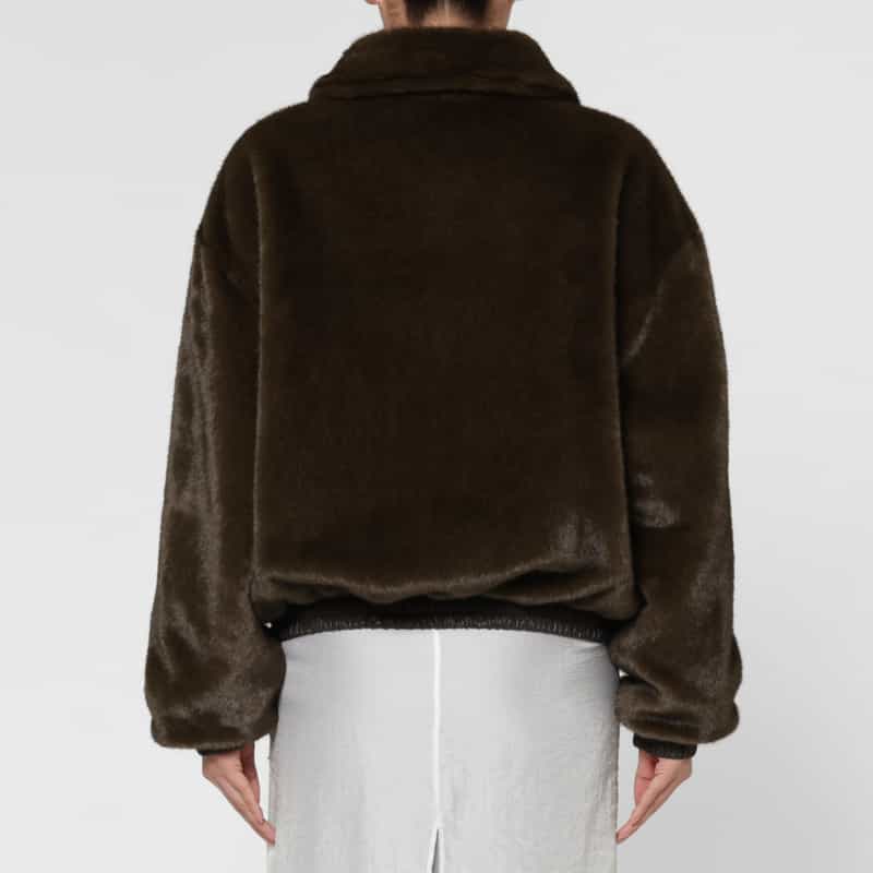 ATELIER EDITION ATELIER EDITION ＜アトリエ エディション＞ リバーシブル フェイクファーカラーブルゾン BROWN