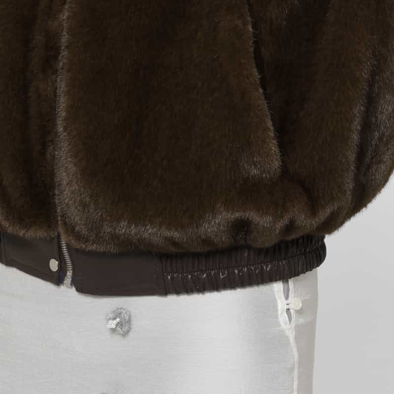 ATELIER EDITION ATELIER EDITION ＜アトリエ エディション＞ リバーシブル フェイクファーカラーブルゾン BROWN