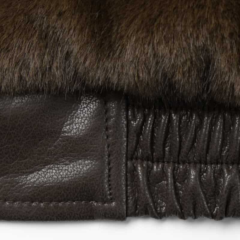 ATELIER EDITION ATELIER EDITION ＜アトリエ エディション＞ リバーシブル フェイクファーカラーブルゾン BROWN