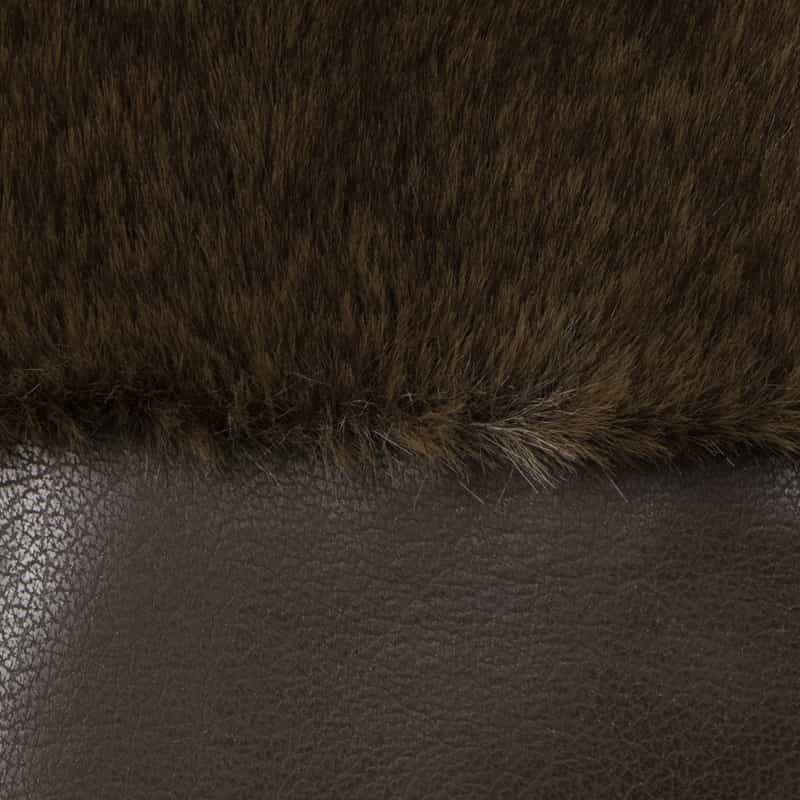 ATELIER EDITION ATELIER EDITION ＜アトリエ エディション＞ リバーシブル フェイクファーカラーブルゾン BROWN