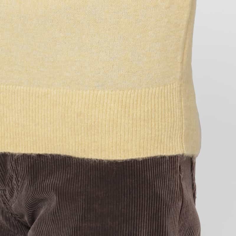 ATELIER EDITION ATELIER EDITION ＜アトリエ エディション＞ ビーズロゴ刺繍襟付きニットプルオーバー YELLOW