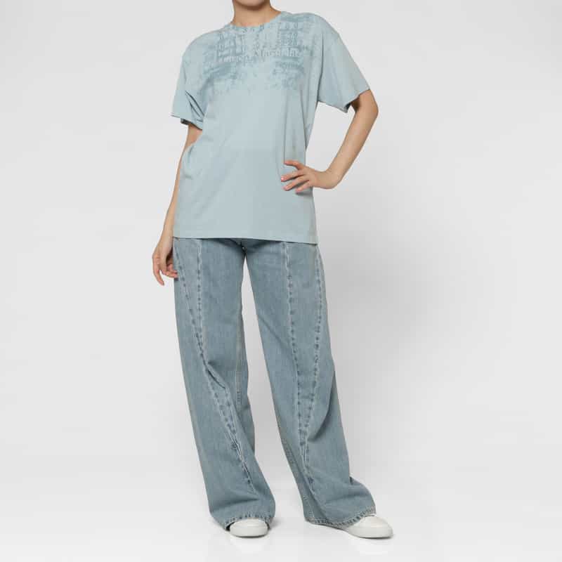 MAISON MARGIELA MAISON MARGIELA ＜メゾンマルジェラ＞ プリントロゴTシャツ LIGHT BLUE