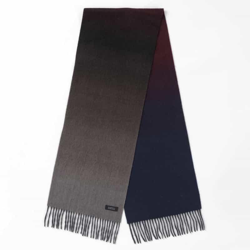 BARNEYS NEW YORK カシミヤ100％グラデーションマフラー（180×30） BROWN