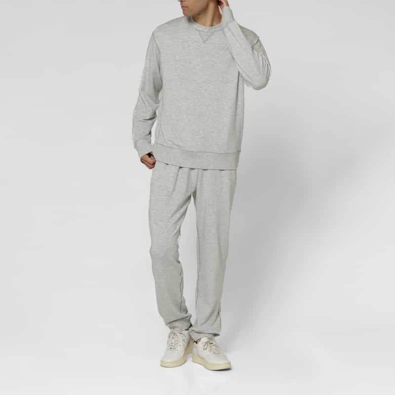 BARNEYS NEW YORK セットアップ テンセル素材スウェットプルオーバー GRAY