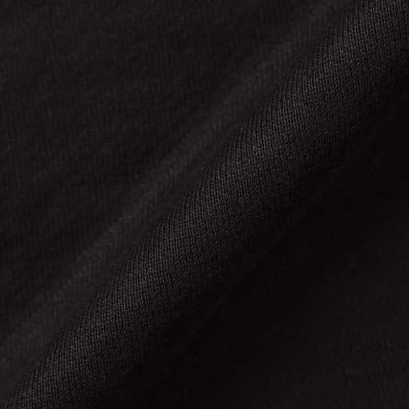 BARNEYS NEW YORK スウェット素材カジュアルシャツ BLACK