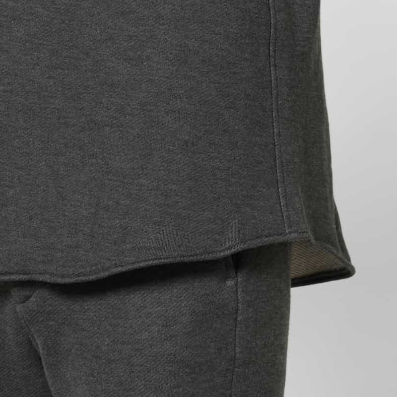 BARNEYS NEW YORK スウェット素材カジュアルシャツ GRAY