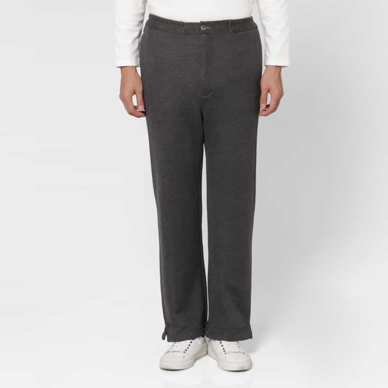 BARNEYS NEW YORK ウエストドローコード付きイージーパンツ GRAY