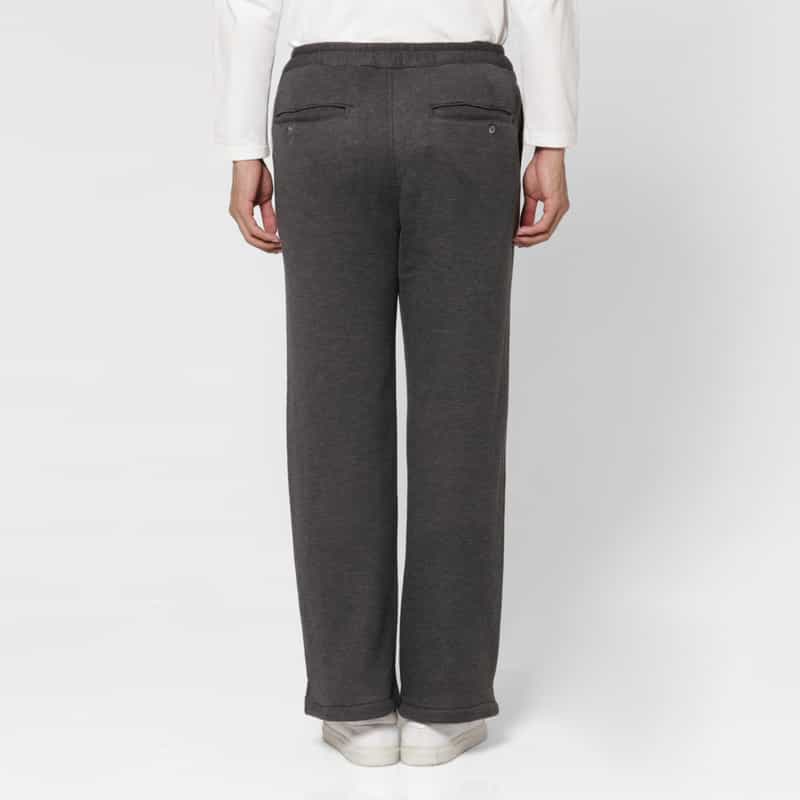BARNEYS NEW YORK ウエストドローコード付きイージーパンツ GRAY
