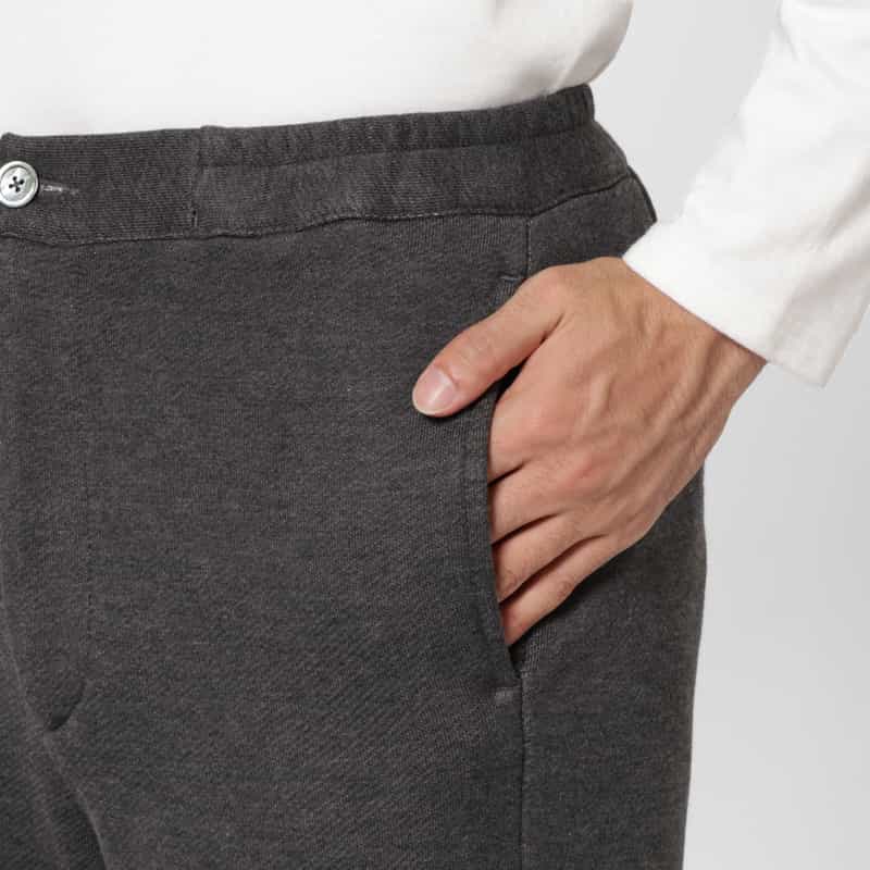 BARNEYS NEW YORK ウエストドローコード付きイージーパンツ GRAY