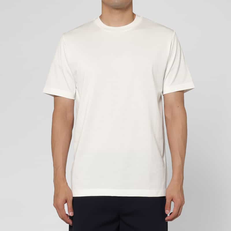 BARNEYS NEW YORK クルーネックカットソー（アルビニ社製生地使用） WHITE