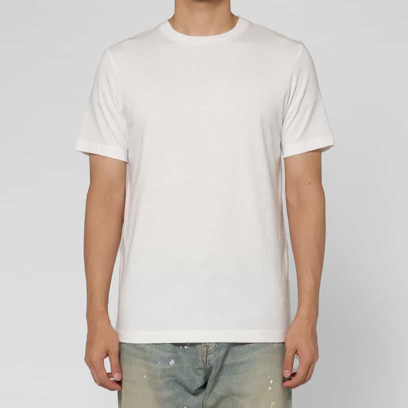 BARNEYS NEW YORK クルーネックTシャツ（スーピマコットン使用） WHITE